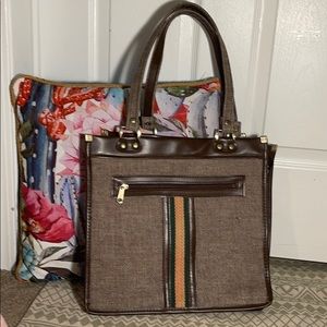 Vintage canvas tote bag